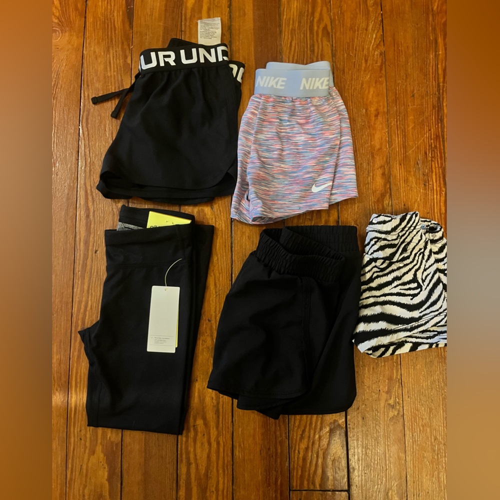 Girls leggings and shorts lot